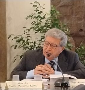 Dott. Fabio Massimo Gallo, magistrato in quiescenza