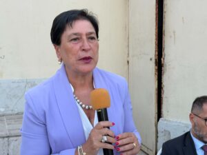 La sindaca di Roccagorga Carla Amici