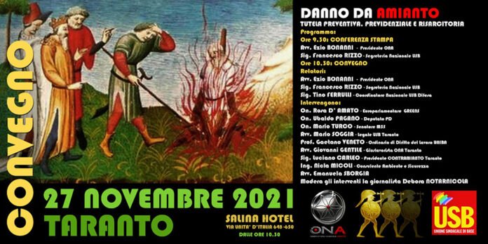 AMIANTO-TARANTO-CONVEGNO-BONANNI Taranto - convegno