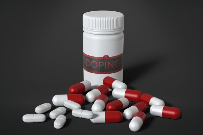 doping, pasticche rosse e bianche barattolino
