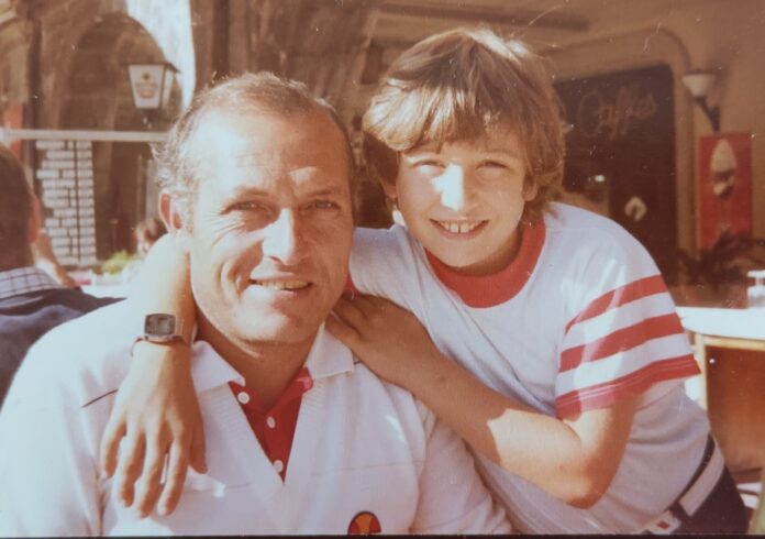 Antonio Ballini con il figlio Marco