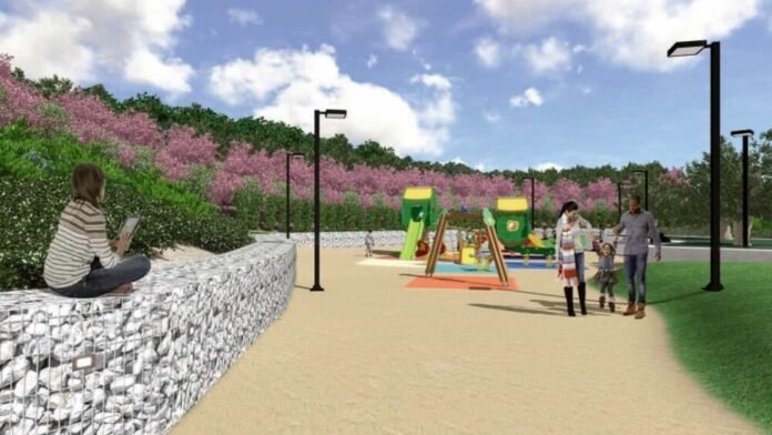 Bari, immagine del parco della rinascita ex fibronit