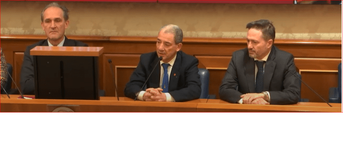 sulle tracce di Roma, conferenza stampa al senato
