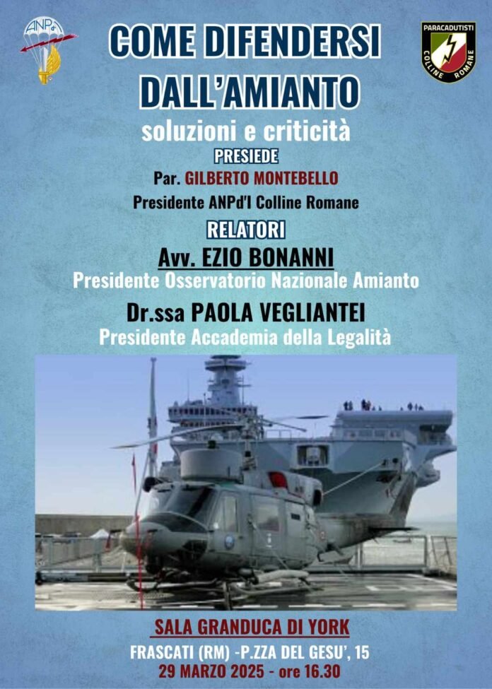convegno a Frascati, difendersi amianto