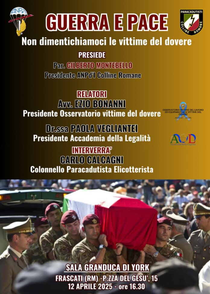guerra e pace locandina, convegno