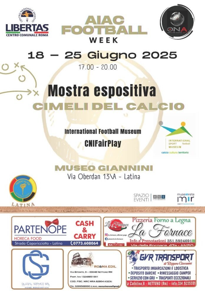 Mostra "cimeli del calcio"