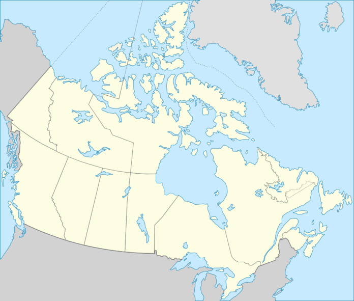 cartina del Canada