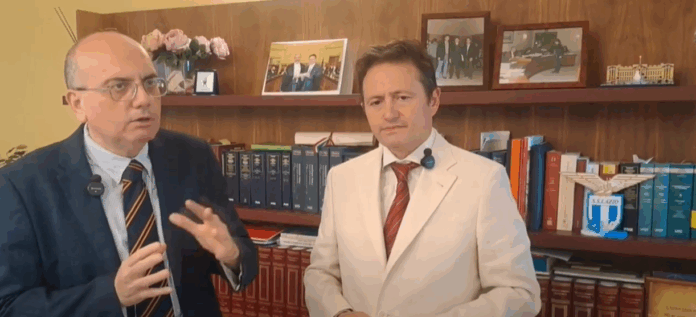 Il giornalista Luigi Abbate e l'Avv. Ezio Bonanni
