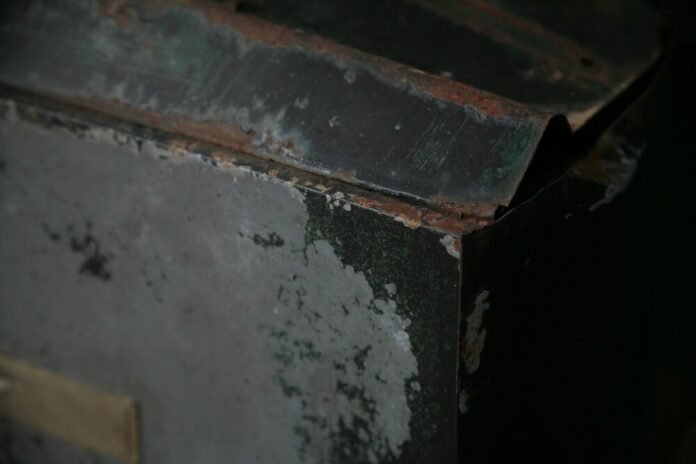 ferro arruginito, amianto