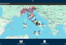 Mappatura amianto, immagine dall'App di ONA