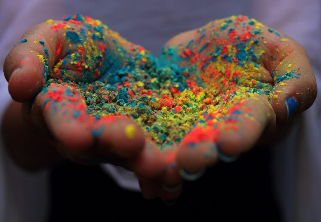 amianto nella polvere colorata, australia