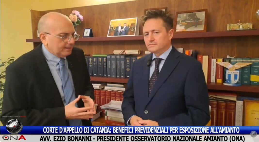 Amianto, Luigi Abbate e Avv. Ezio Bonanni, Priolo Gargallo