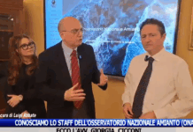 Osservatorio Nazionale Amiant, Avv. Giorgia CIcconi con Luigi Abbate e l'Avv. Ezio Bonanni