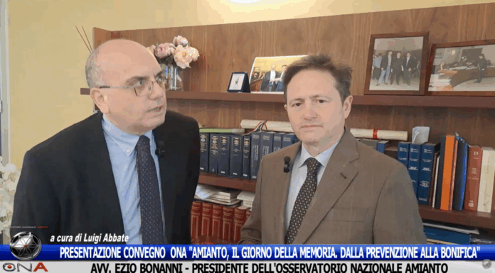 Giornata Mondiale Vittime Amianto, intervista all'Avv. Ezio Bonanni