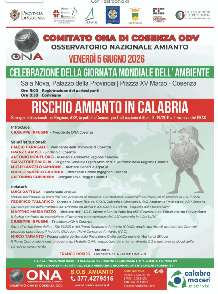 Locandina ONA Cosenza