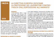 Amianto, nuova Fact sheet INAIL