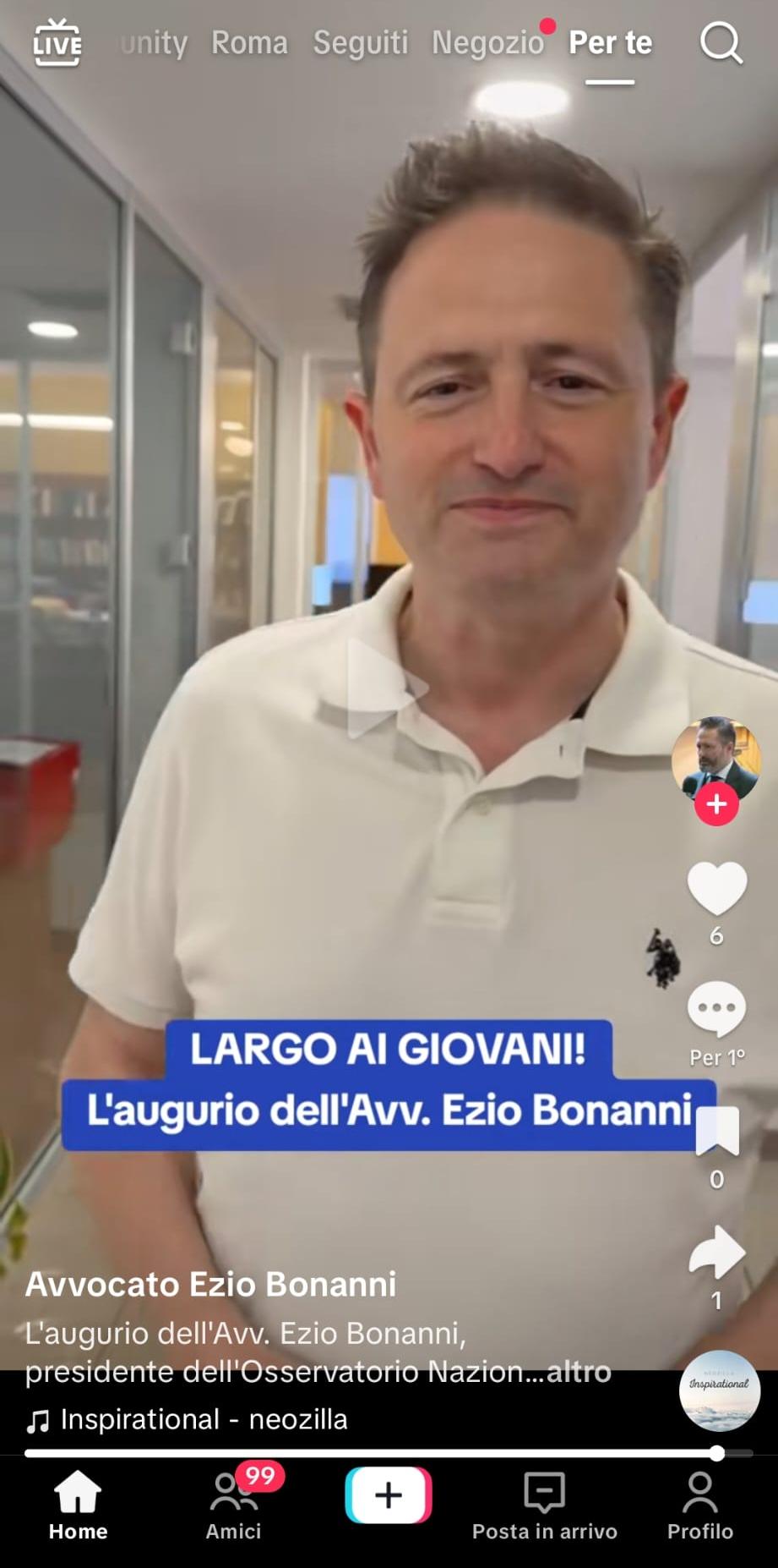 Avv. Ezio Bonanni su TikTok