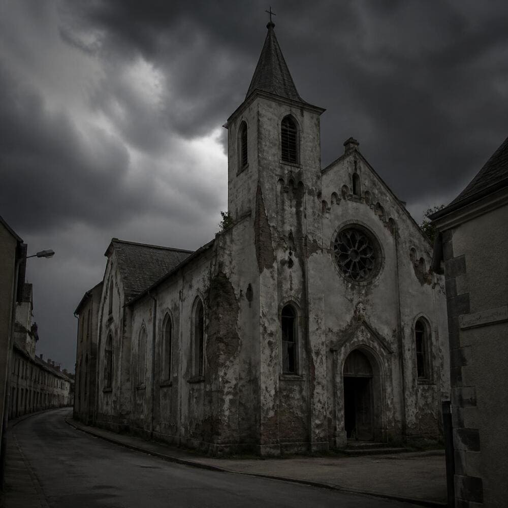 chiesa d'amianto (1 immagine AI free)