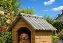 In passato con l'amianto erano realizzate anche le cucce per animali (foto free AI generated by CANVA)