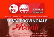 locandina Avanti! - nell'immagine Sandro Pertini